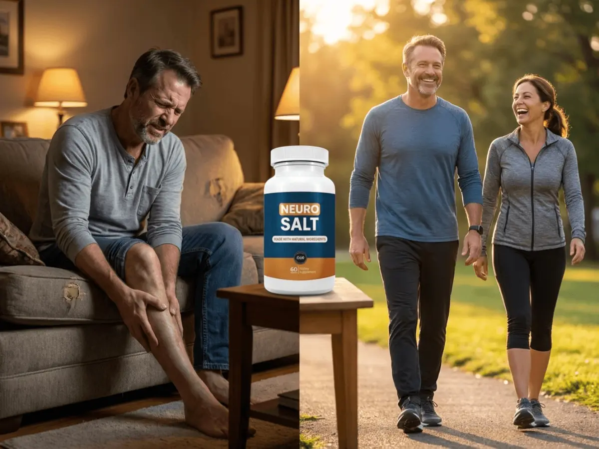 NeuroSalt before and after nerve pain improvement daily mobility